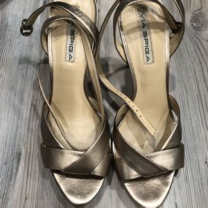 Via Spiga metallic heels